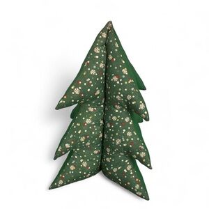 Hand Crafted Green Holiday Tree Pillow